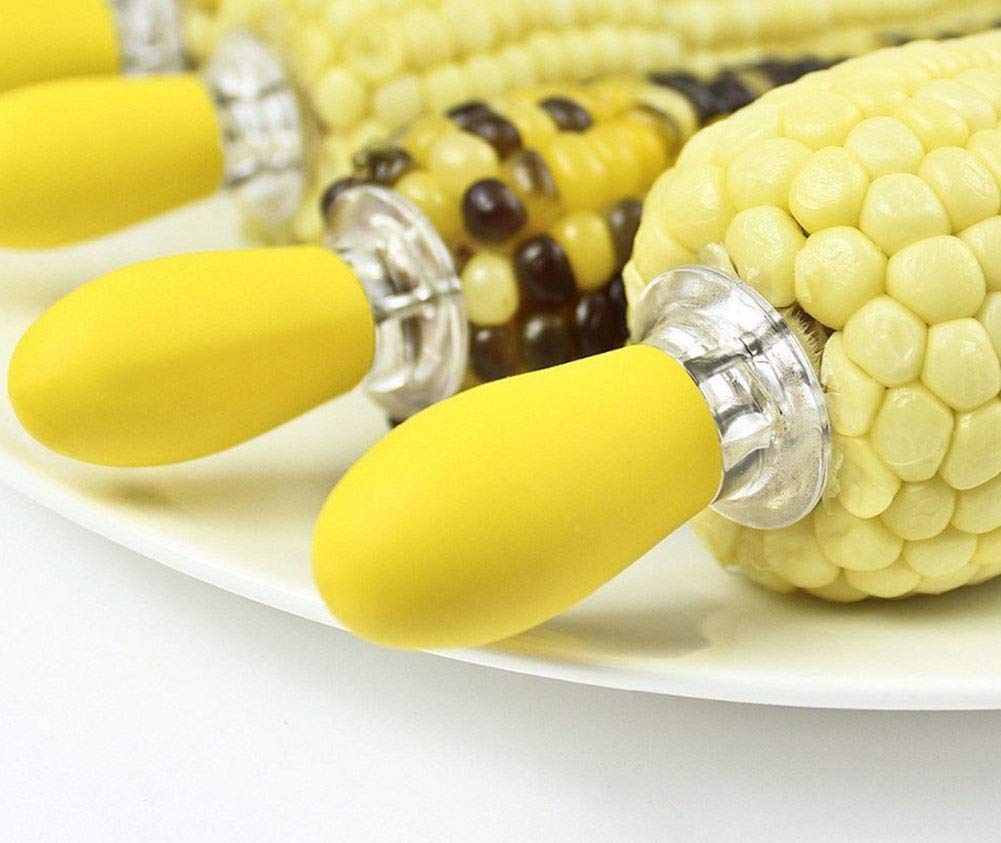 Kitchenware Corn Fork Holder With Silicone Handle