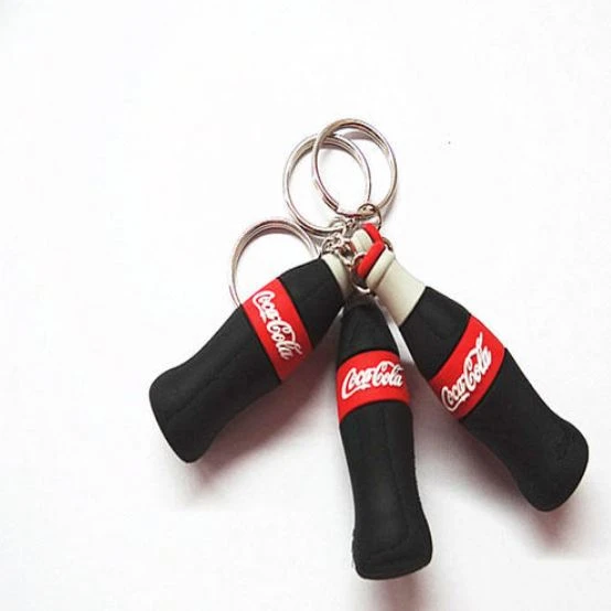 3D pvc rubber keychains