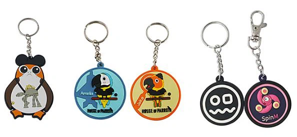 pvc rubber motorcycle shape keychains