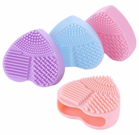 Colur Brwsh Glanhawr Silicone Sponge Calon Finger Glove