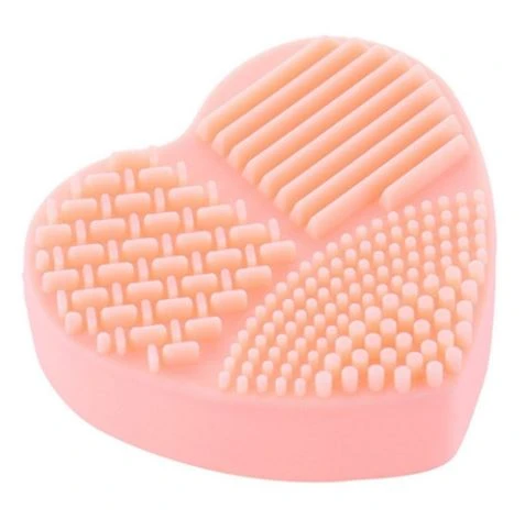 Makeup Brush Cleaner Silicone Sponge Heart Finger Glove