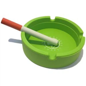 Rownd Dylunio Personol Silicone Rubber Cigar Ashtray