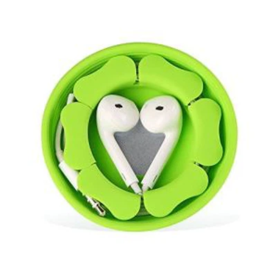 Deiliad Ffôn Magnetig Winder wedi'i lapio â chebl silicon