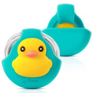 Dyluniad Cartwn Silicôn Achos Lapio Deiliaid Earbuds