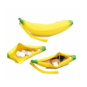 Waled Cwdyn Coin doniol Siâp Banana Creadigol Silicôn