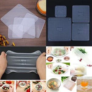Silicone Food Wrap Seal Clawr Gwactod Stretch Lid