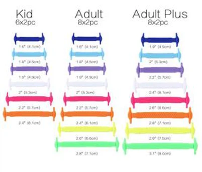 Silicone No Tie Shoelaces Laces Esgidiau Elastig Ar gyfer Sneakers
