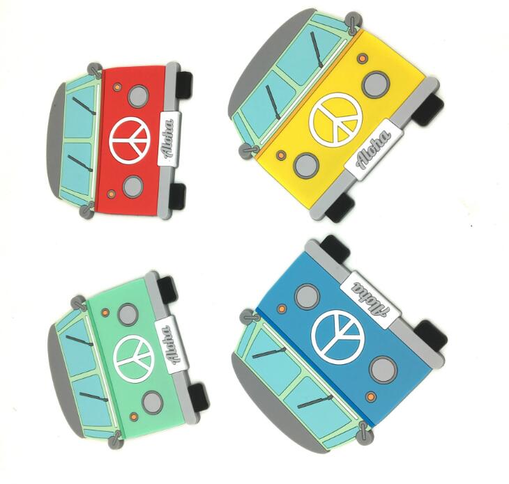 Bus Cartoon Coaster Car Pvc Drink Coasters