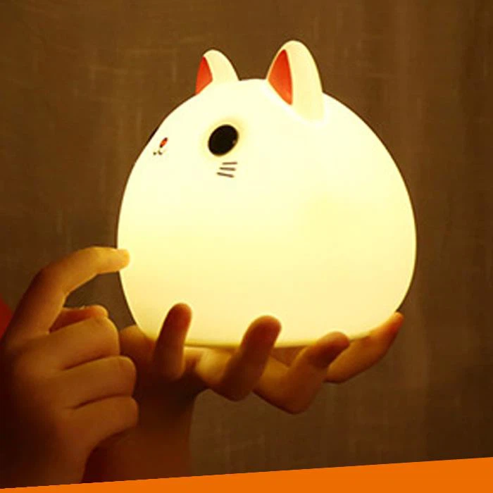 Cat Rechargeable Silicon Kids Night Light