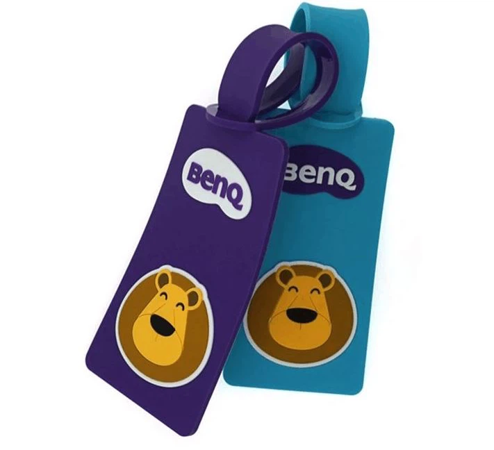 Good Quality Fashion 3D Custom Ecofriendly PVC Bag Tag