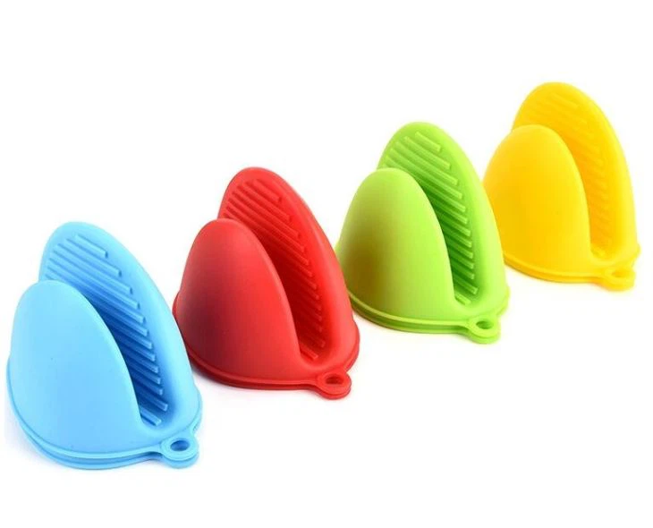 Rwber Amddiffynnol Gwres Coginio Menig Silicôn