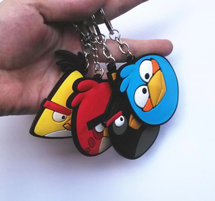 Popular Promotional Gift 2D/3D PVC Birds Keychains