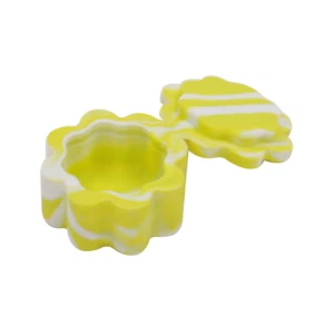 Storio Gradd Bwyd Cynhwysydd Dwysfwyd Silicone Siâp Blodau