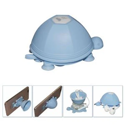 Deiliad Ffôn Silicôn Crwban 3D Winder Clust Clustogadwy