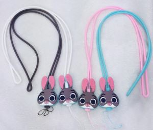 Lanyard Strap Llaw Llaw Rwber Silicôn Eco-gyfeillgar ar gyfer Allweddi