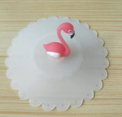 Clawr Cwpan Coffi Dwr Coffi Flamingo Silicone