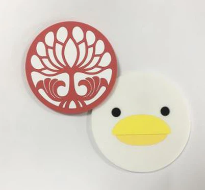 Inswleiddio gwrthlithro Coaster Rwber Meddal PVC