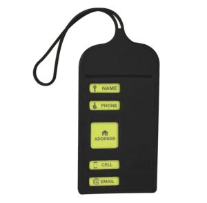 Rwber Meddal Gwesty Silicon Tag Gwaith Tag