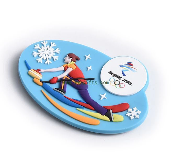 3D 2D Embossing Logo PVC Magnetic Fridge Magnet Refrigerator Magnet