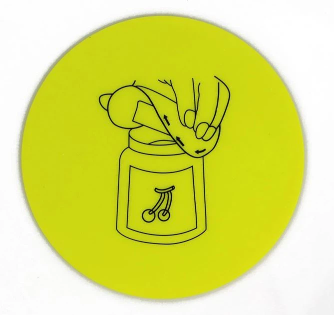 9.5CM O amgylch Siâp Inswleiddio Cwpan Silicone Coaster Mat