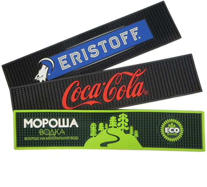 Logo Brand Pvc Cwrw Mat ar gyfer Hybu Diod