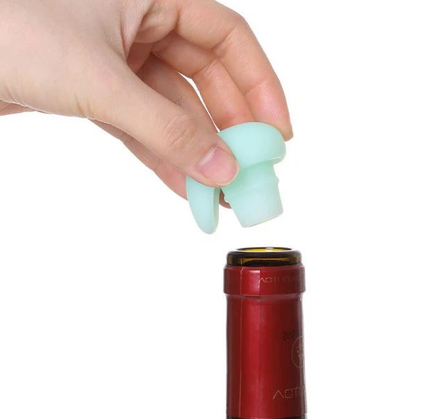 Capiau Botel Gwin Cwrw Silicôn Stopiwr Mewnol Botel Safonol