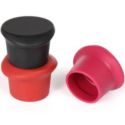Capiau Potel y gellir eu defnyddio Funny Silicone Wine Stoppers