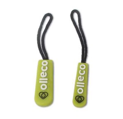 Logo 3D Addurnol Pullers Zipper Silicôn Ar Gyfer Dillad