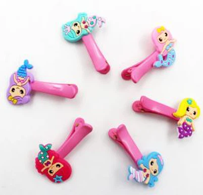 Clipiau Snap Gwallt PVC Pinnau Gwallt Meddal I Ferched