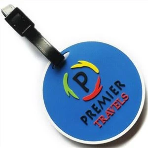 Bagiau Gwrth-ddŵr PVC Meddal Tag 3D Tagiau Bag Rwber ar gyfer Teithio