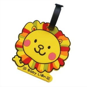 Tag Hysbysebu Cartwn Tag Bagiau Rwber Tag Bag Teithio Silicôn