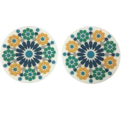 Platiau Addurno Arfordiroedd Diod Rwber PVC Tryloyw