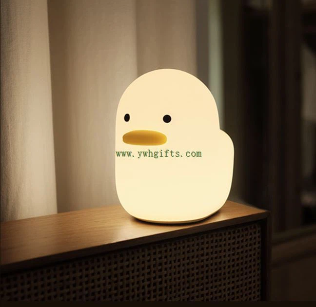 Duck Silicone Night Light Tapping Lamp LED Night Light For Kids