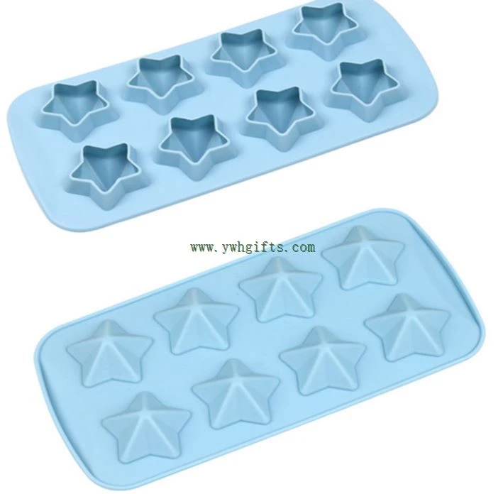 Flexible 3D Silicone Ice Cream Mould Tray Cube Mold