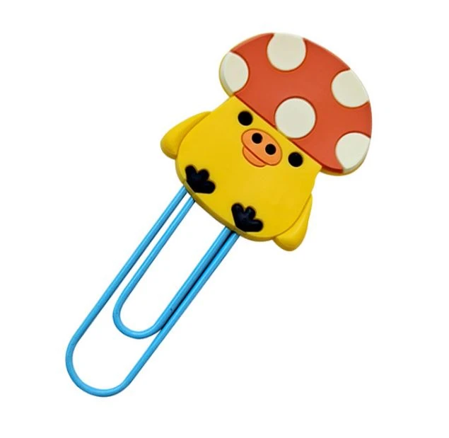 Cartŵn Rhoddion Hyrwyddo 3D Clip Rwber Llyfrnod Pvc